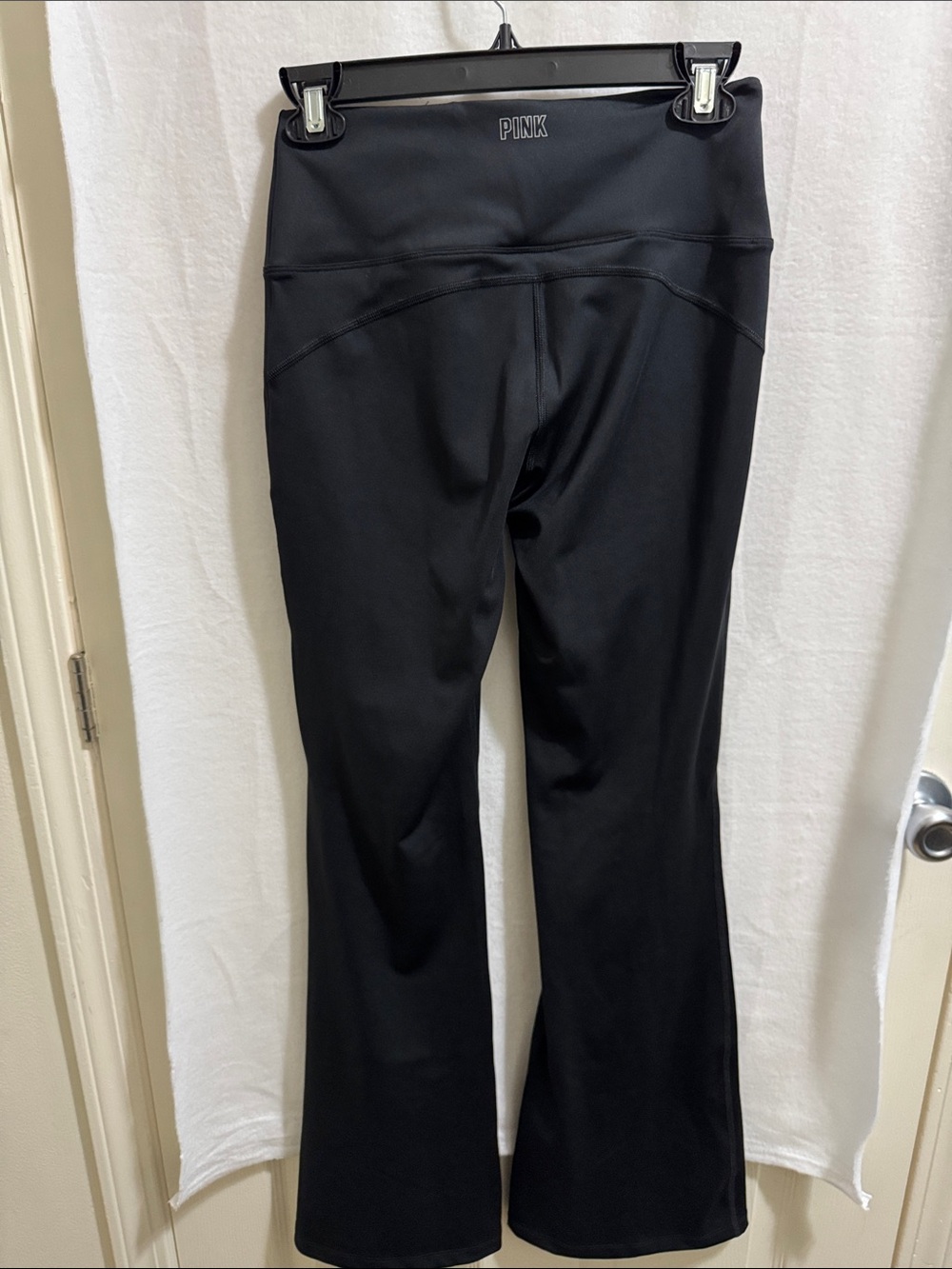 Victoria Secret Pink High-Waist Black Women's Flare Leg Pants - Picture 4 of 4